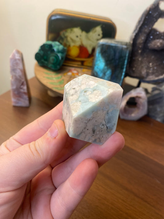 Green Flower Agate Gusher