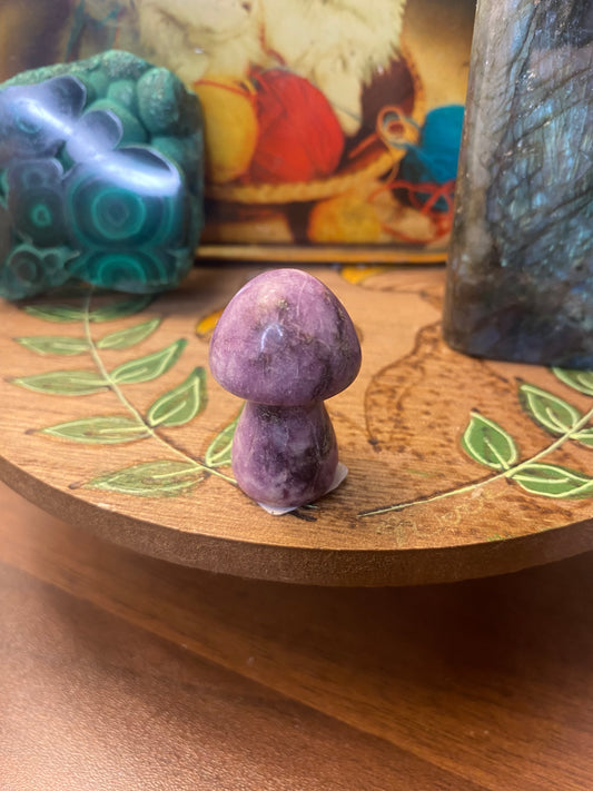 Lepidolite Mushroom