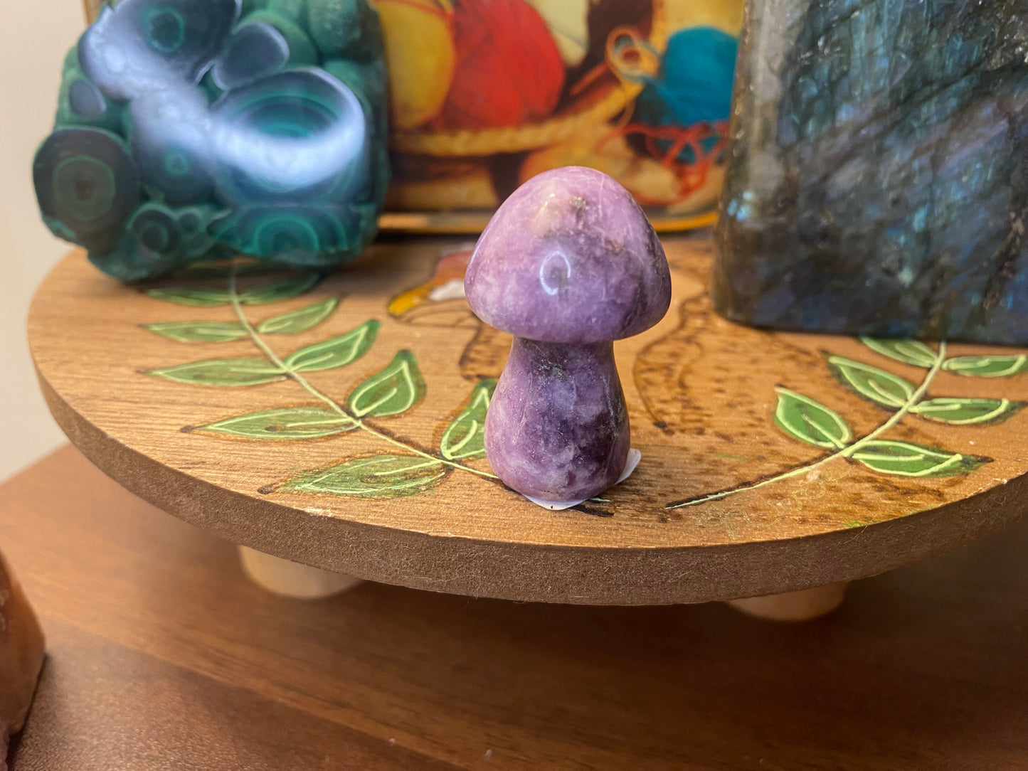 Lepidolite Mushroom