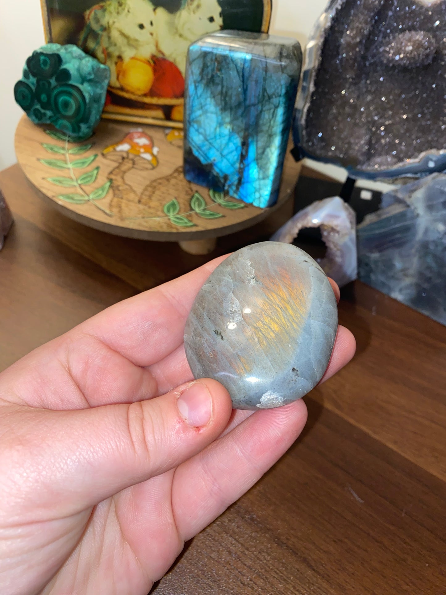 Labradorite Palm Stone