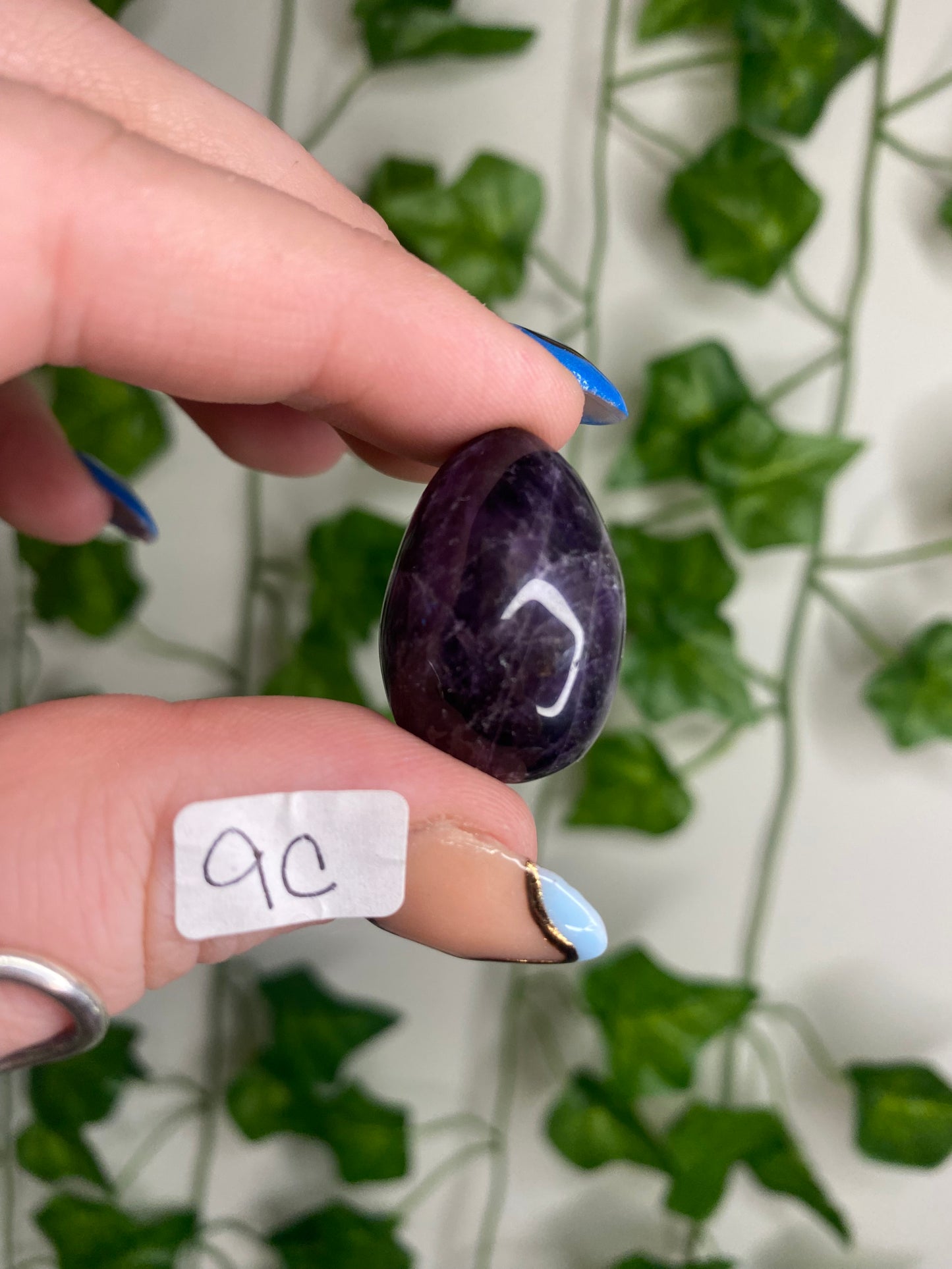 Chevron Amethyst Egg