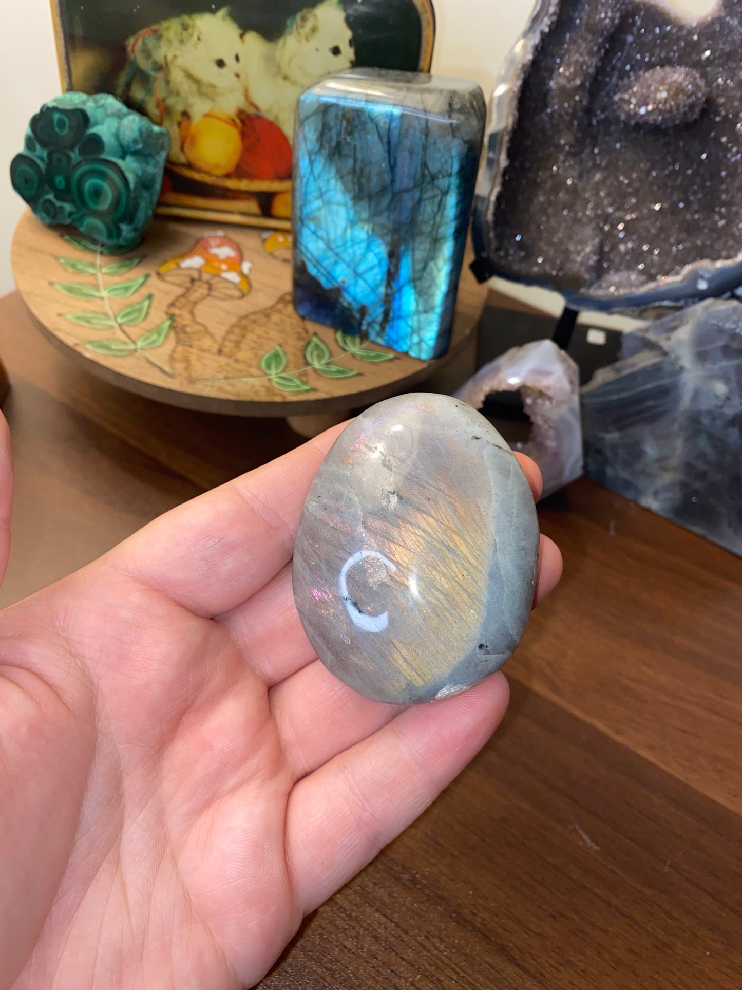 Labradorite Palm Stone