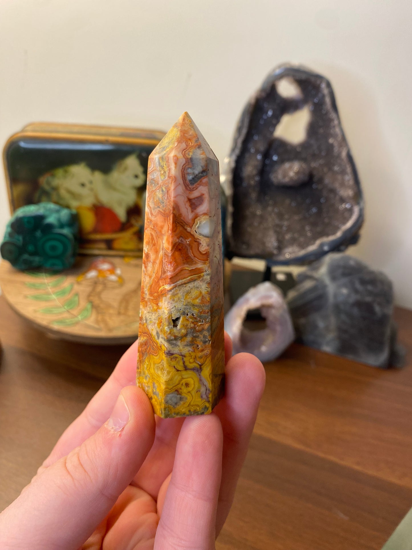 Crazy Lace Agate Tower