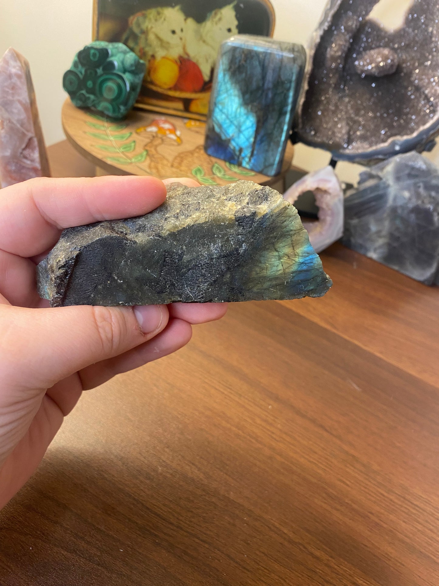Half Polished Labradorite Freeform