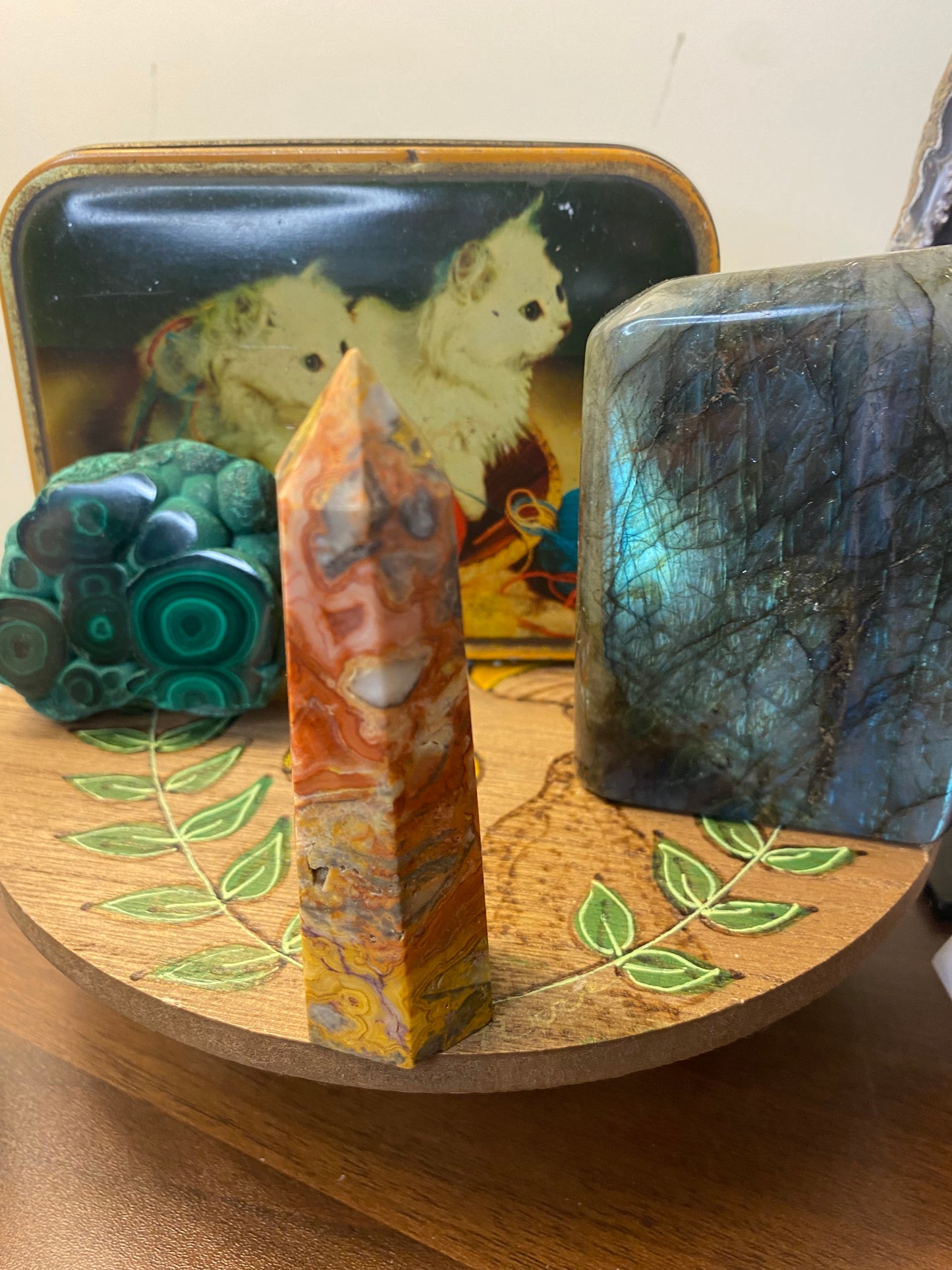 Crazy Lace Agate Tower
