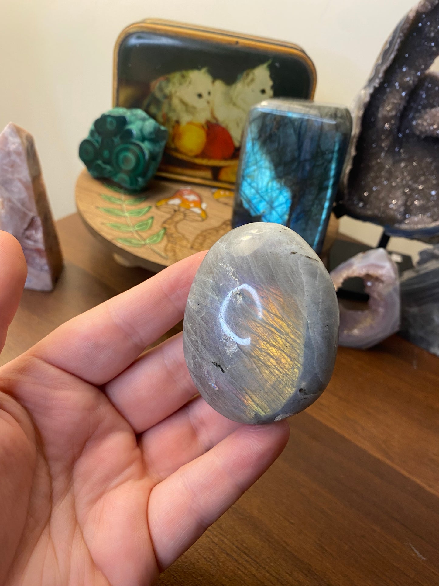 Labradorite Palm Stone