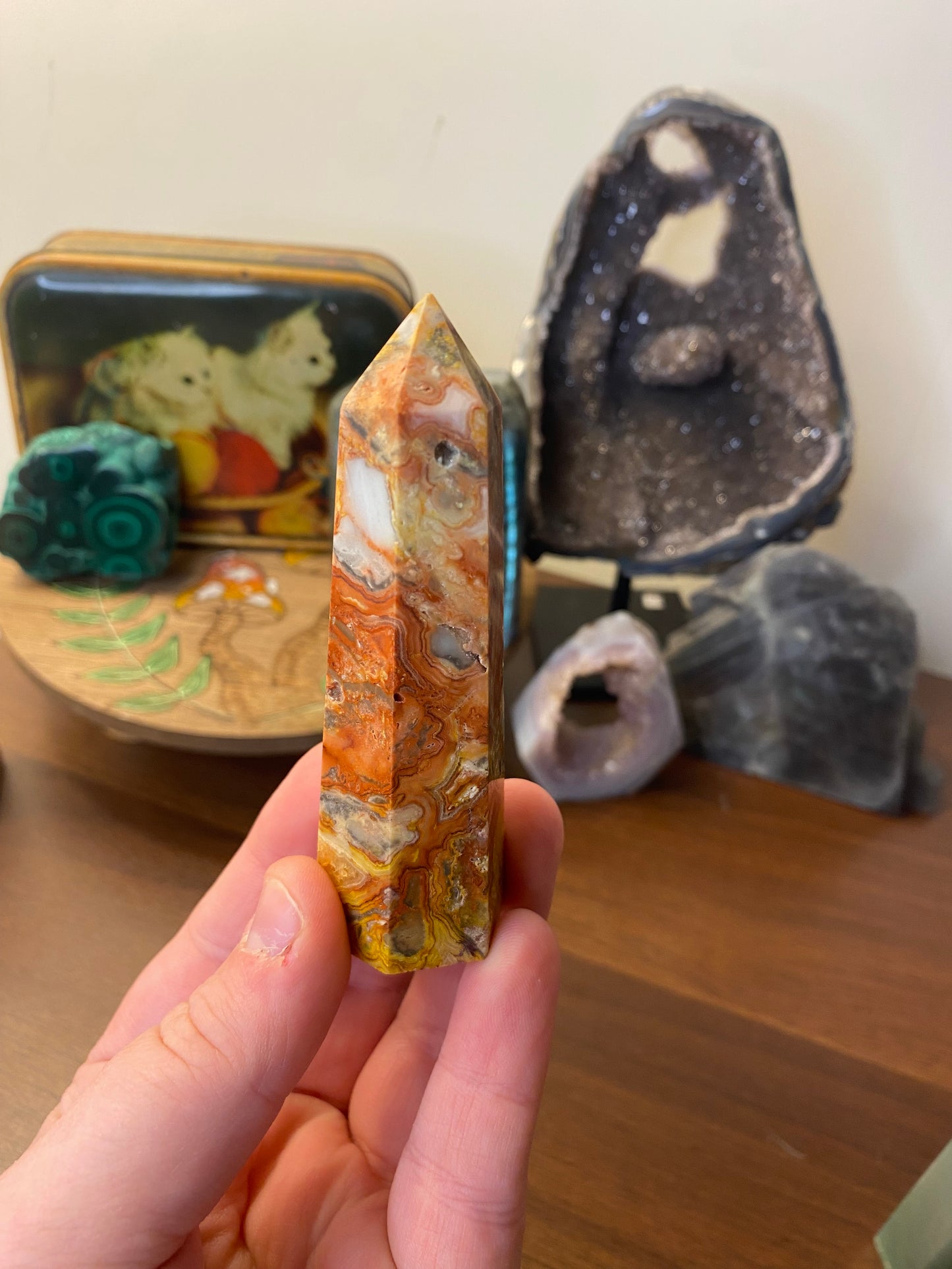 Crazy Lace Agate Tower