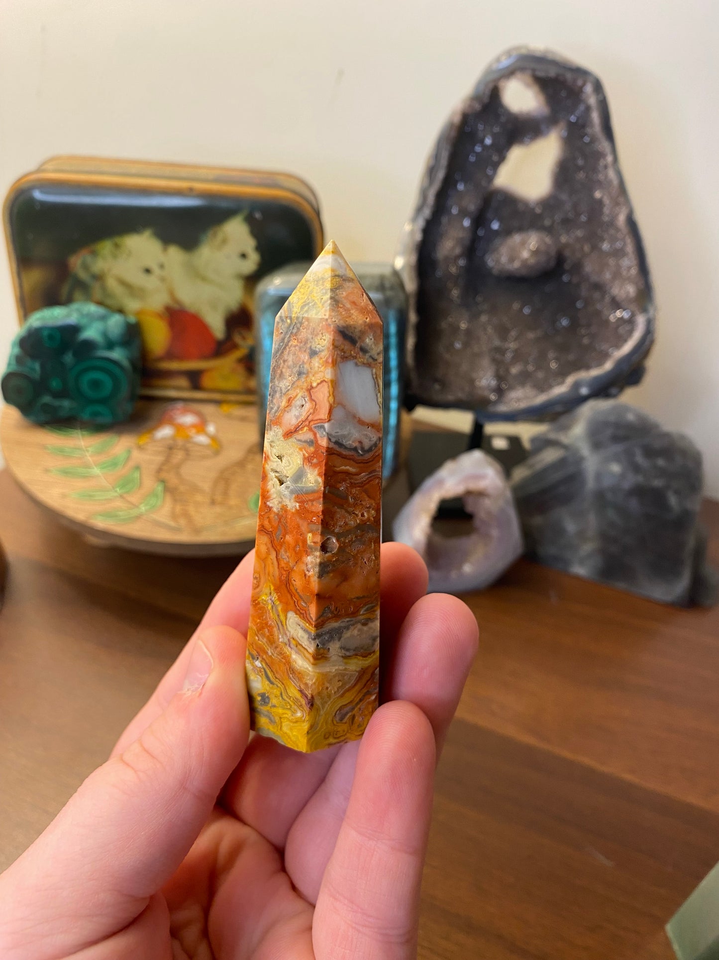 Crazy Lace Agate Tower