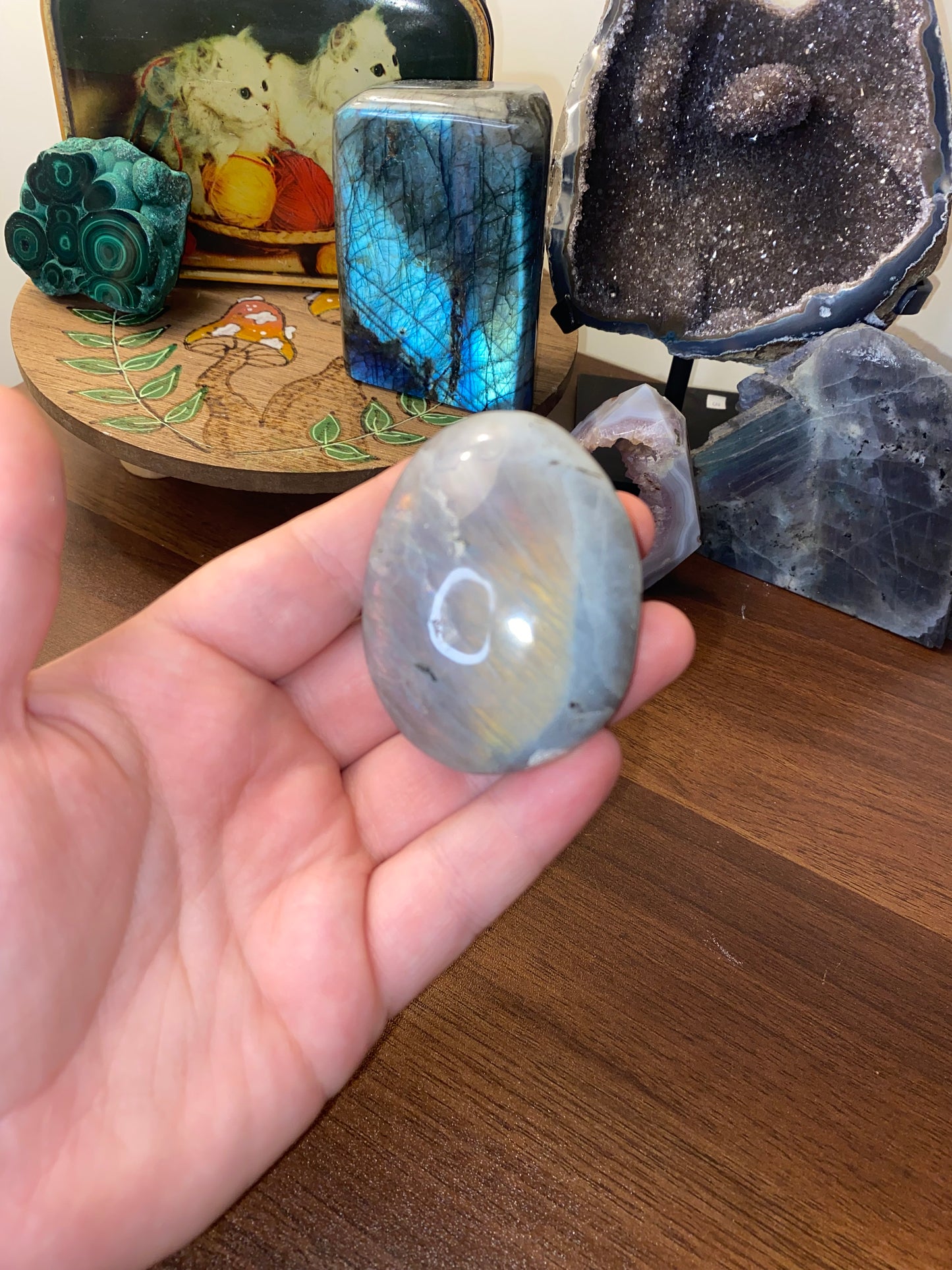 Labradorite Palm Stone