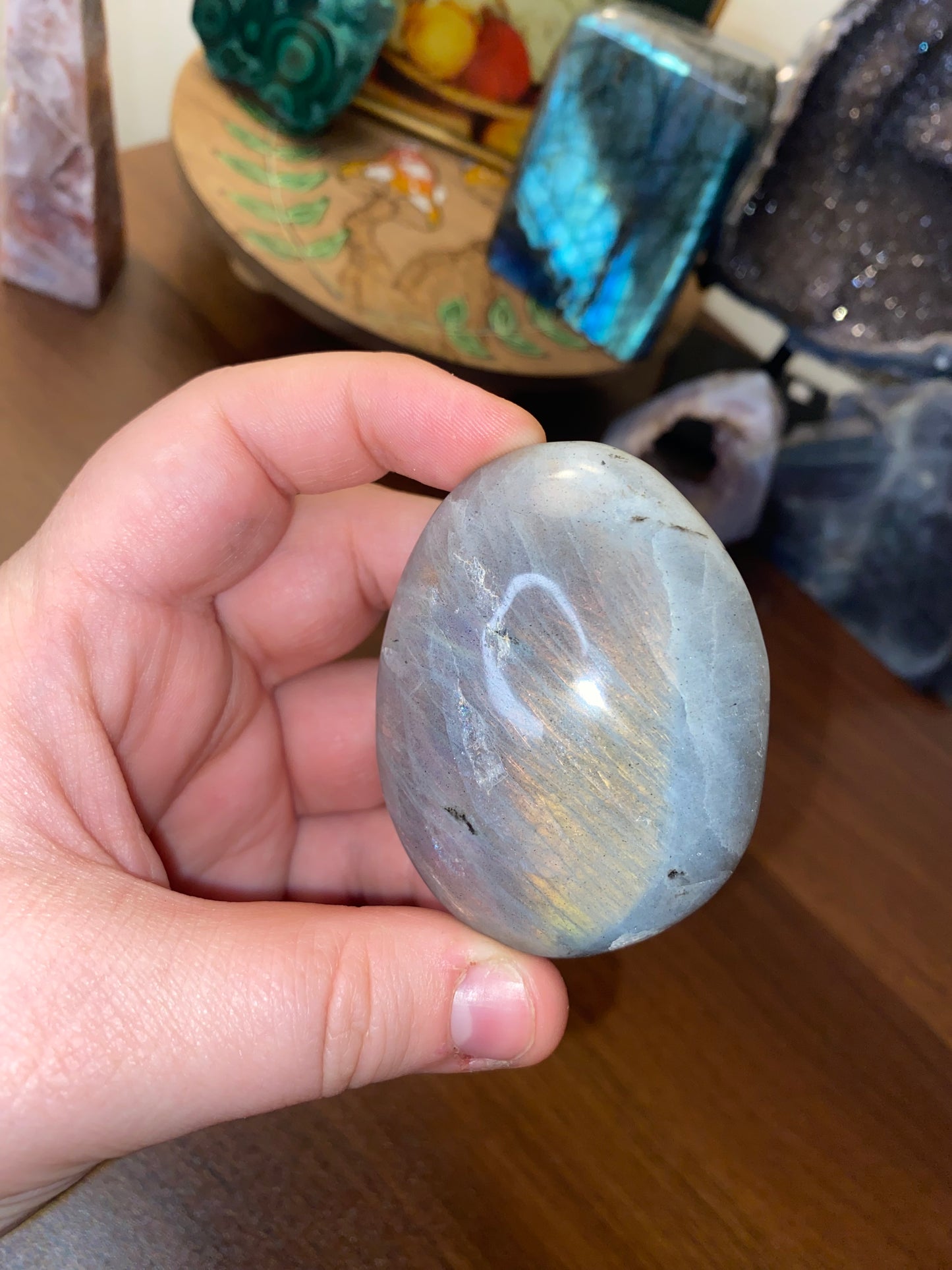 Labradorite Palm Stone