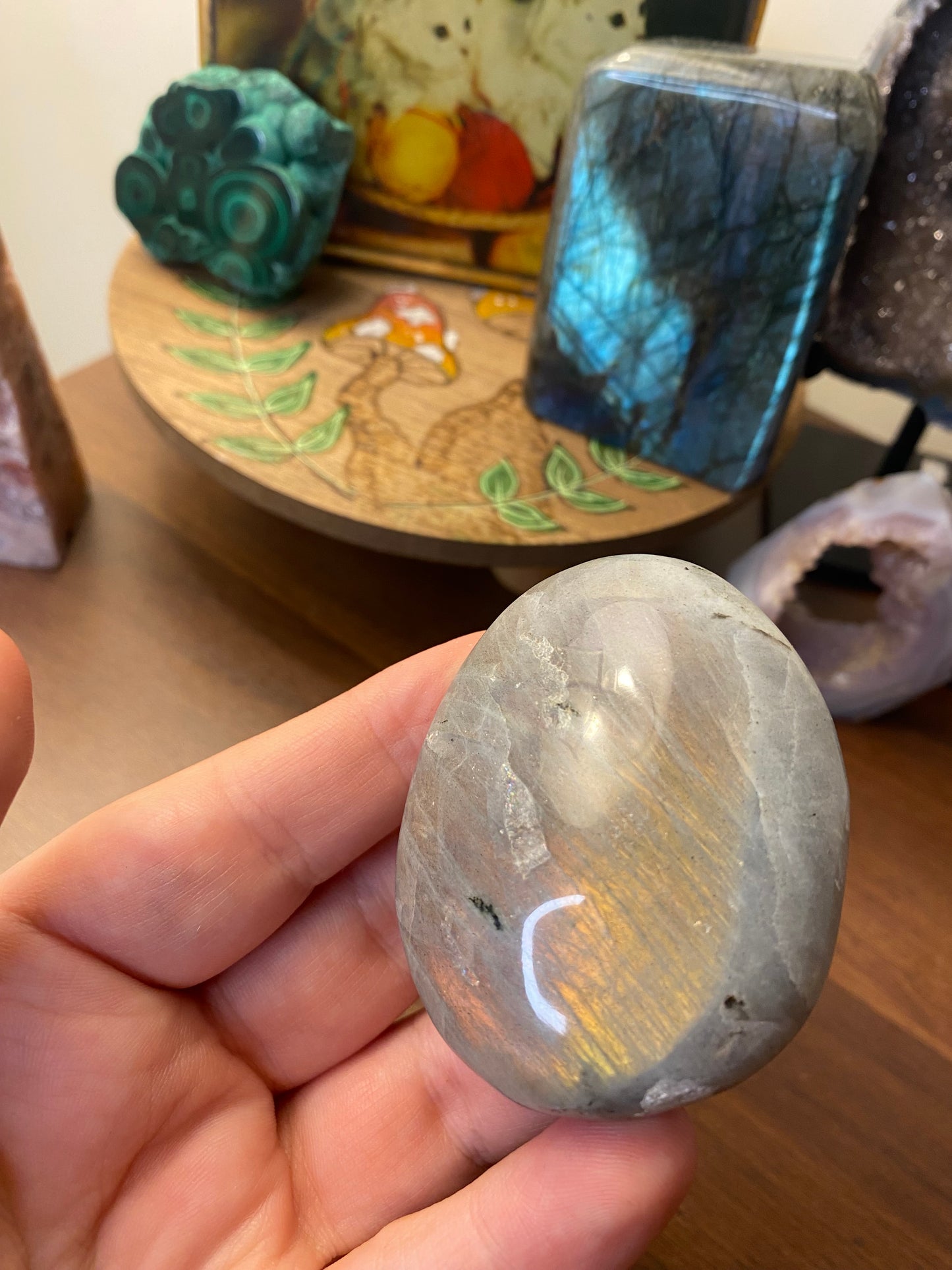 Labradorite Palm Stone