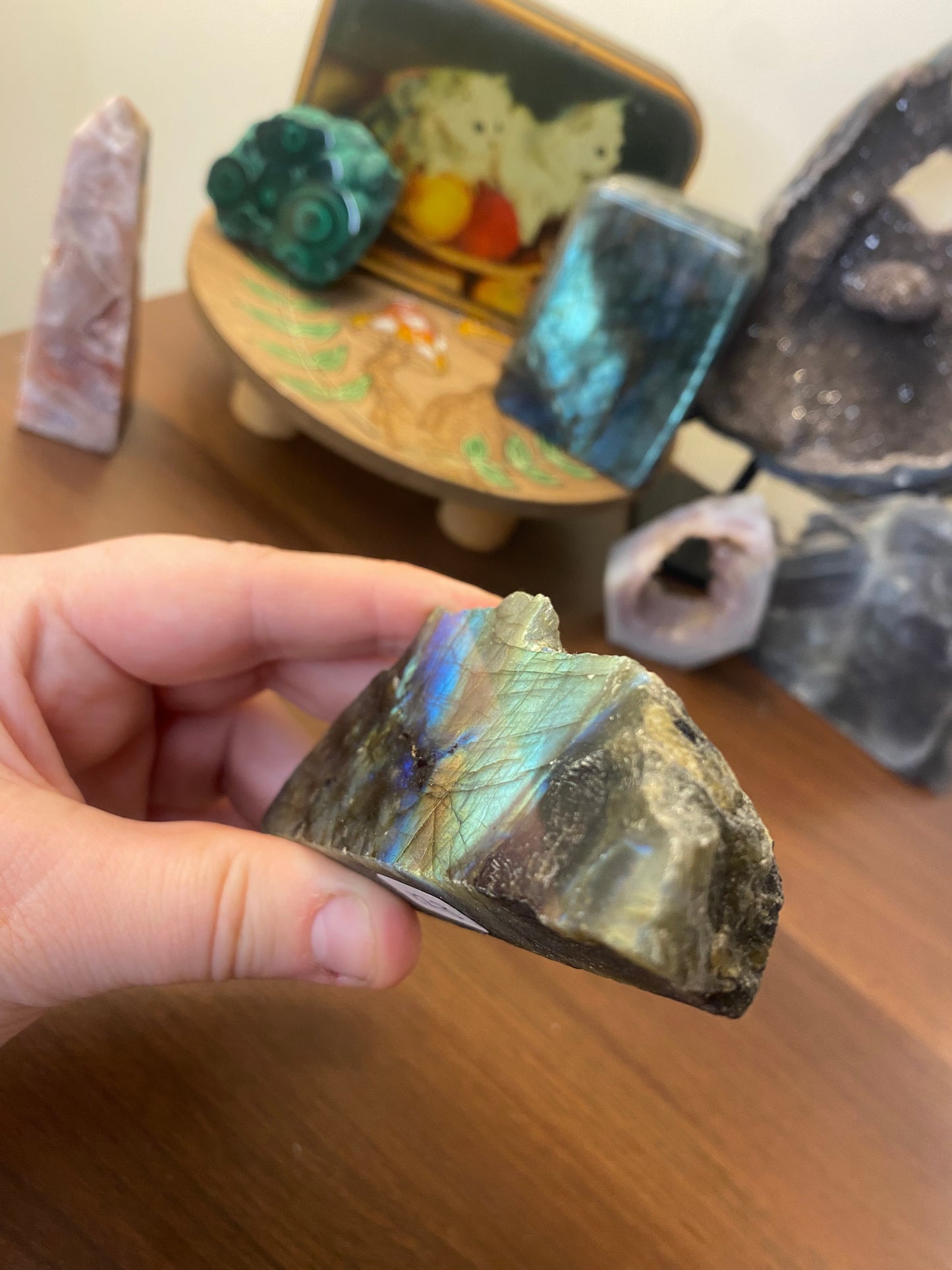 Half Polished Labradorite Freeform