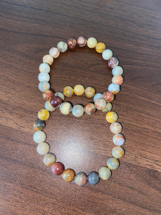 Crazy Lace Agate Bracelet