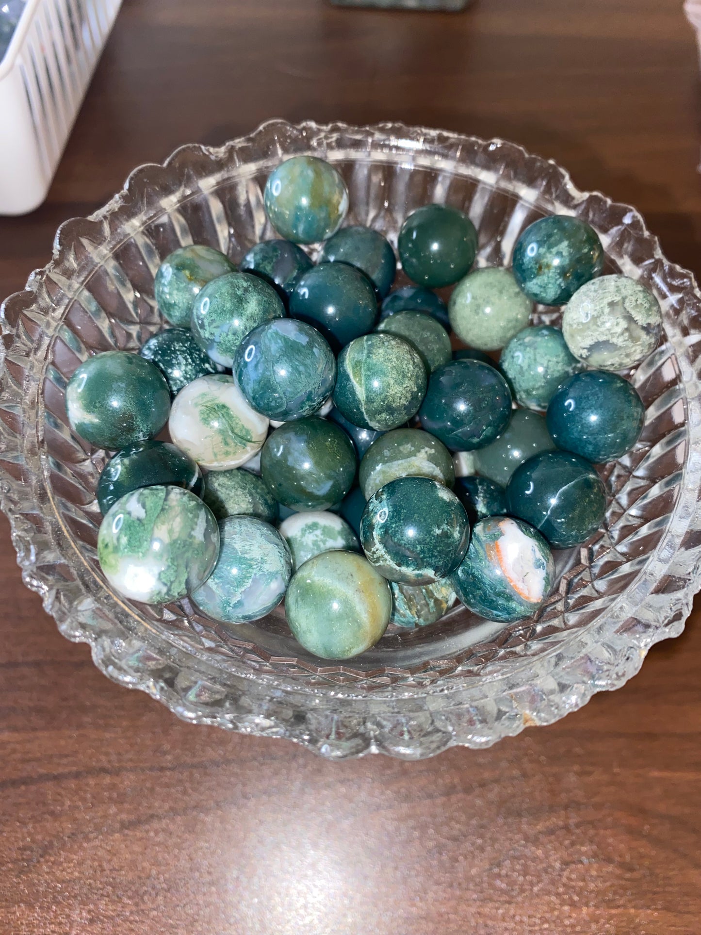 Moss Agate Mini Sphere