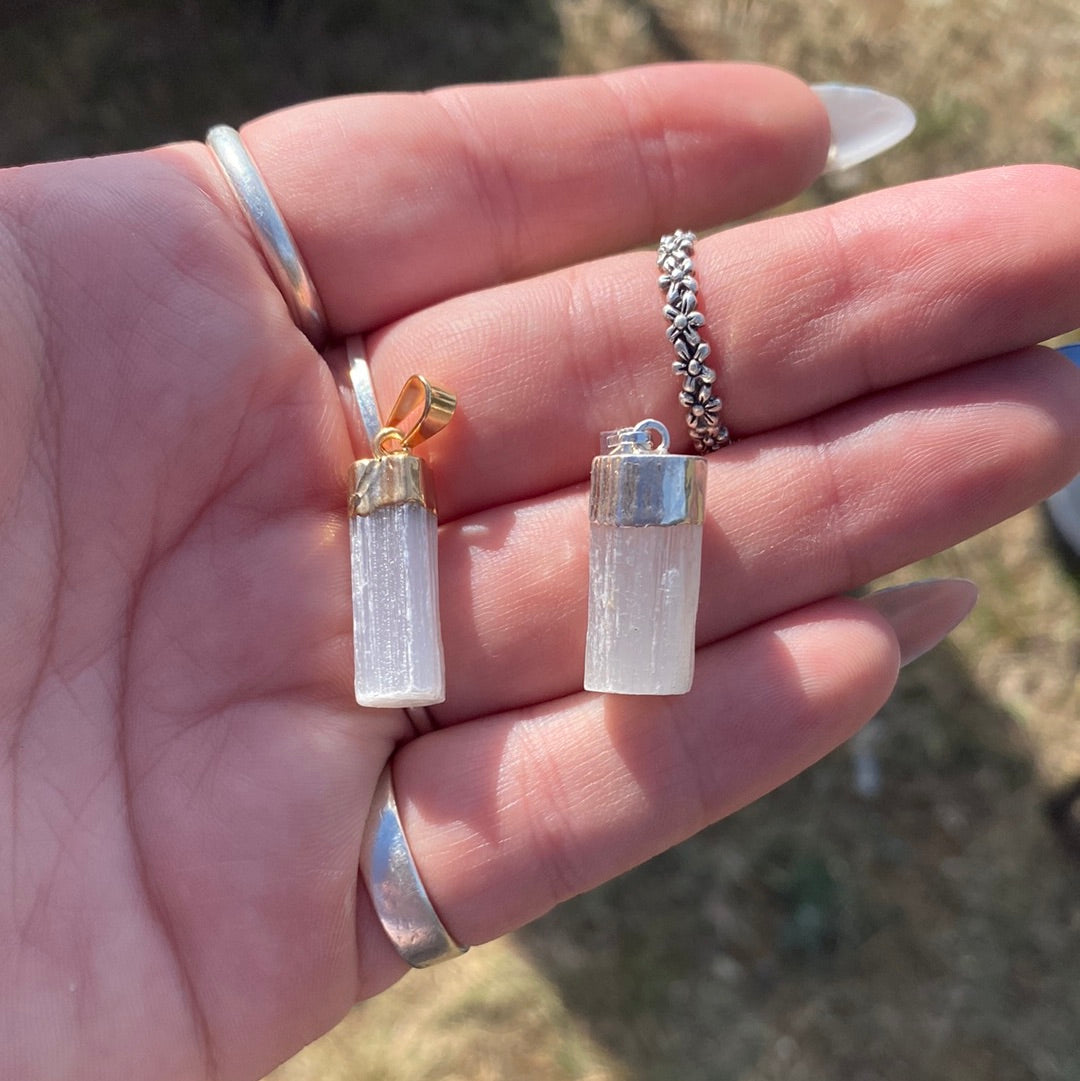 Selenite Pendant