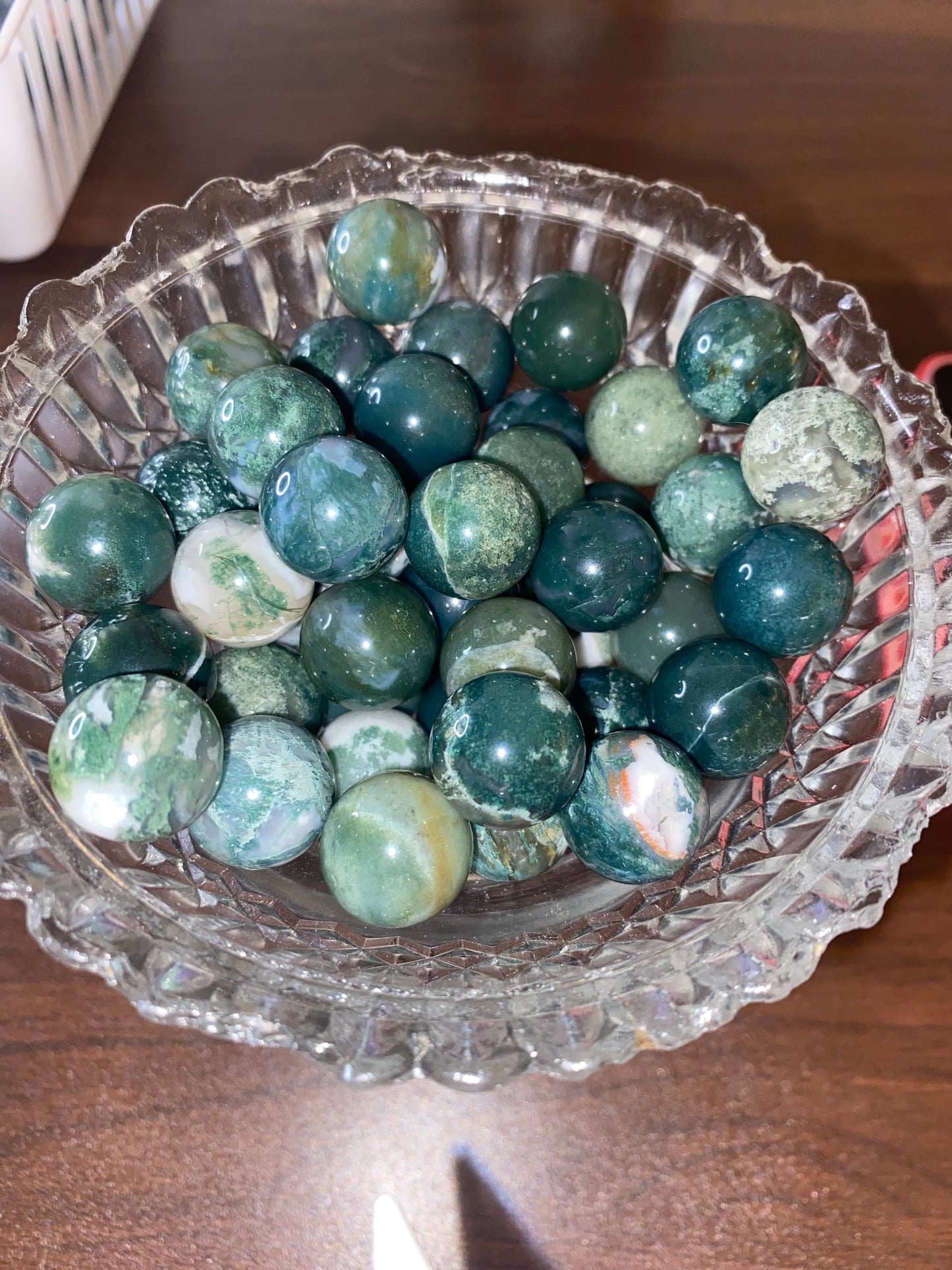 Moss Agate Mini Sphere