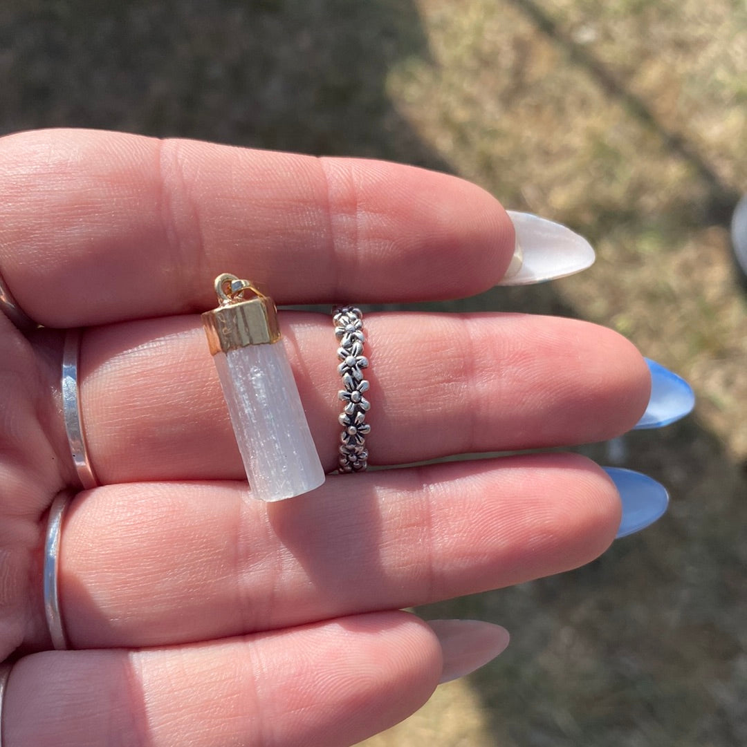 Selenite Pendant