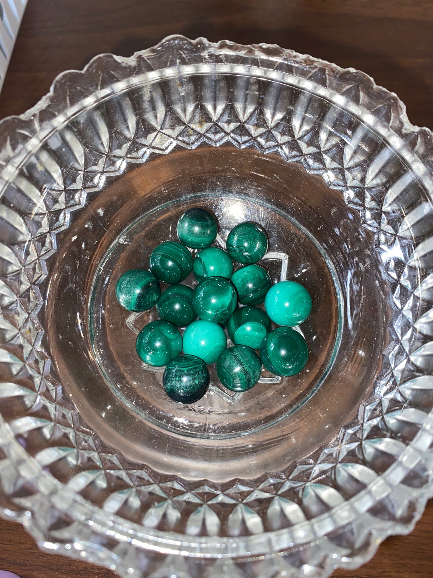 Mini Malachite Sphere