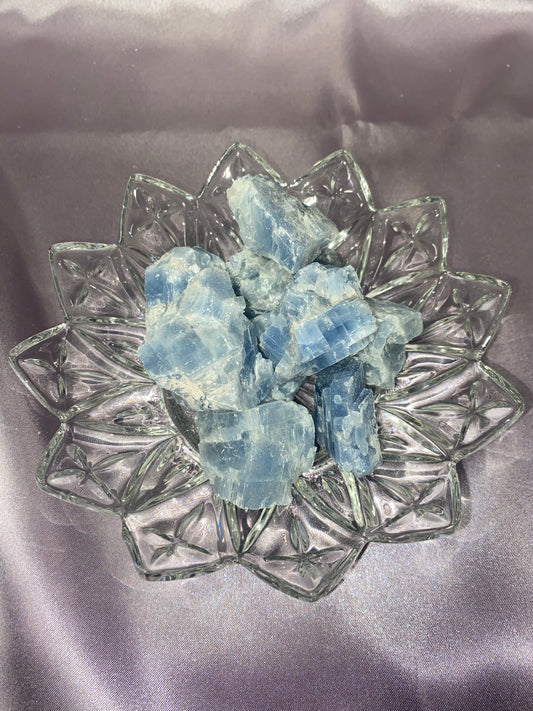 Raw Blue Calcite