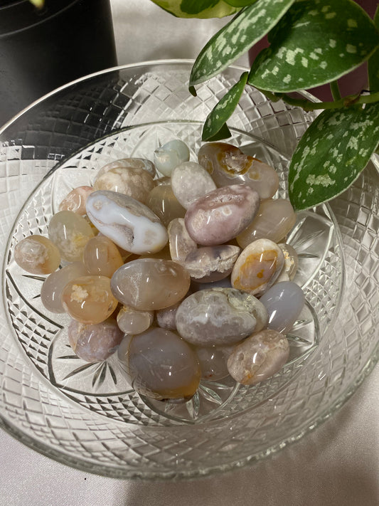 Flower Agate Tumble