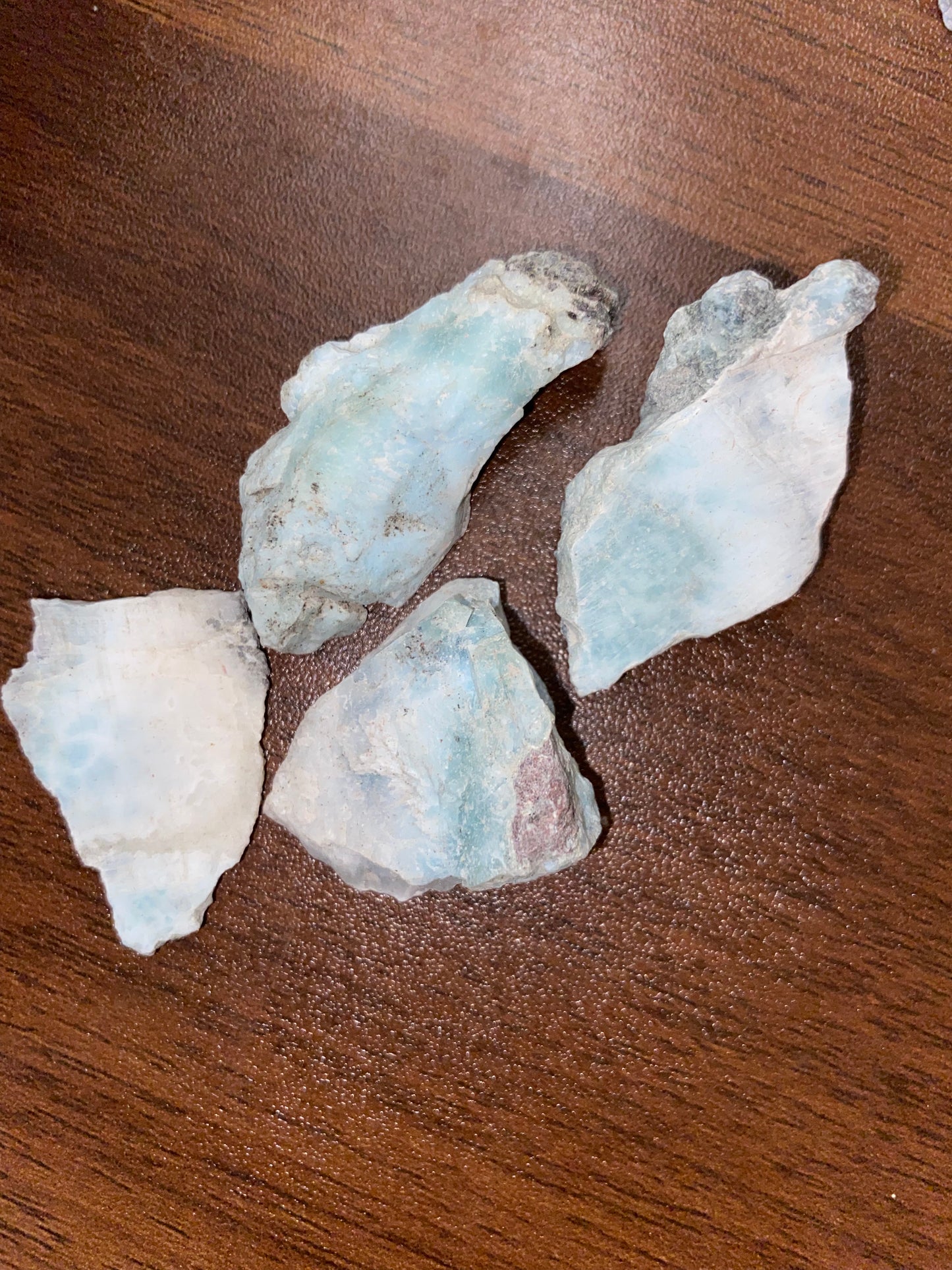 Rough Larimar Pieces