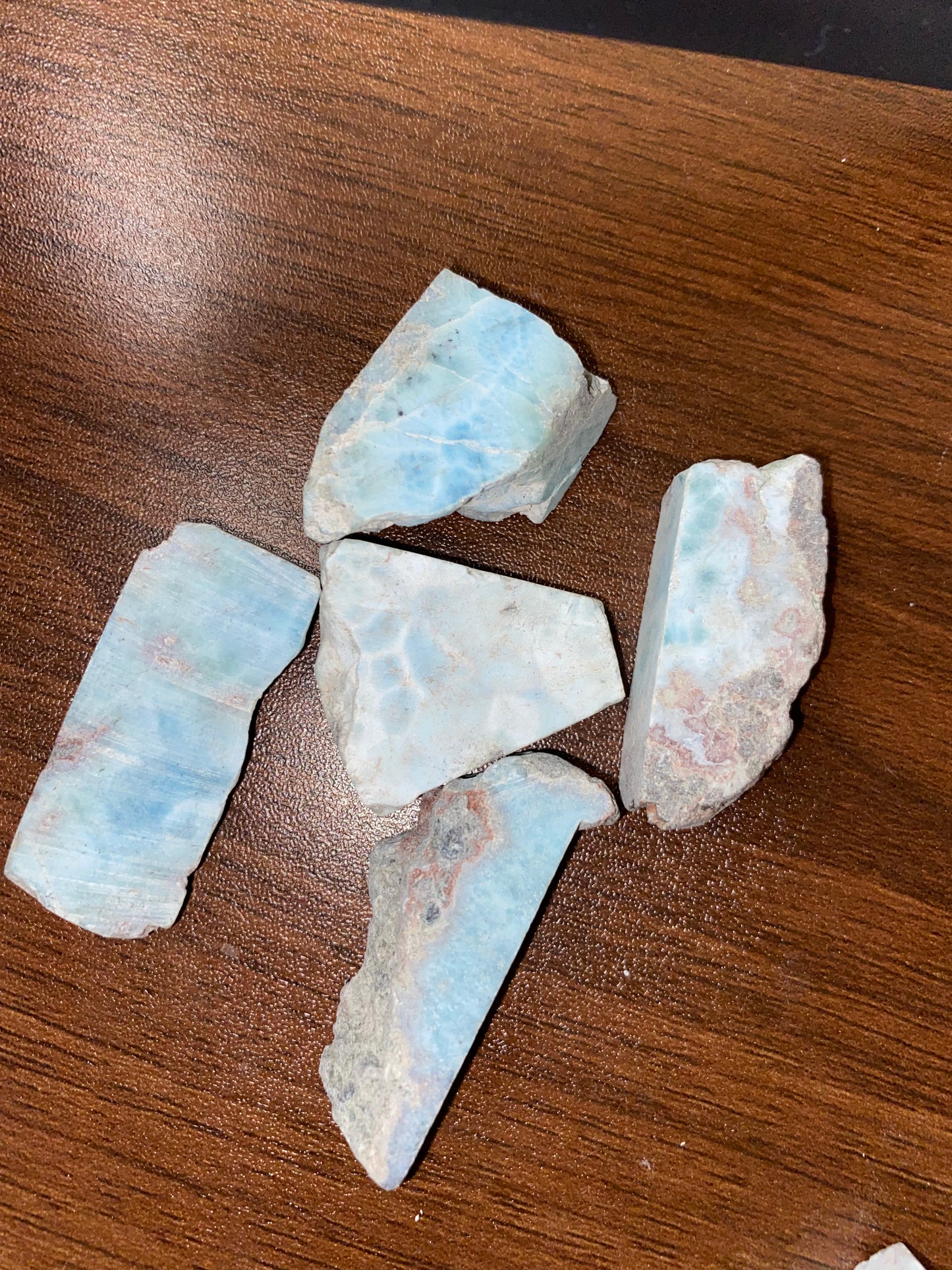 Rough Larimar Pieces