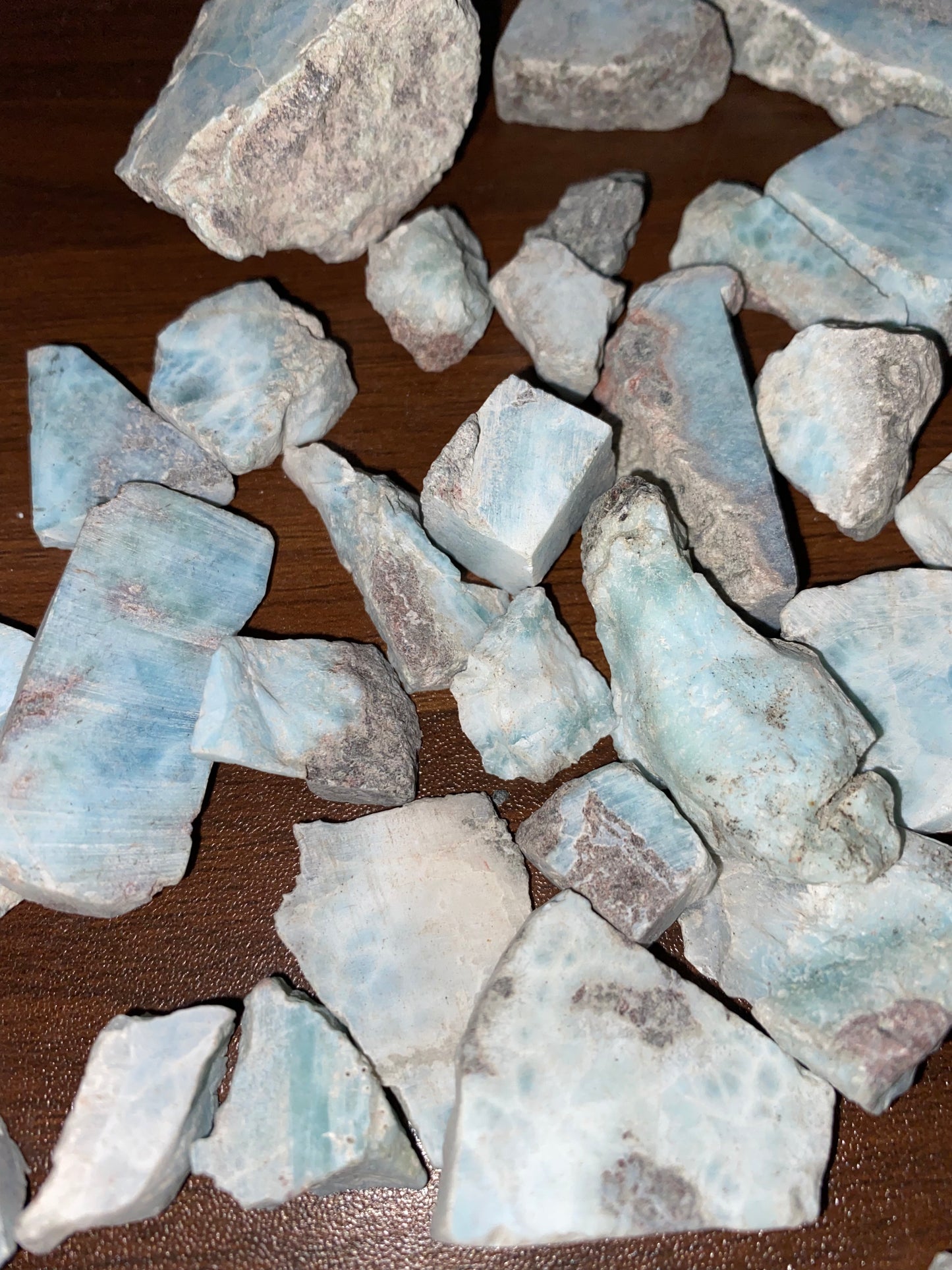 Rough Larimar Pieces