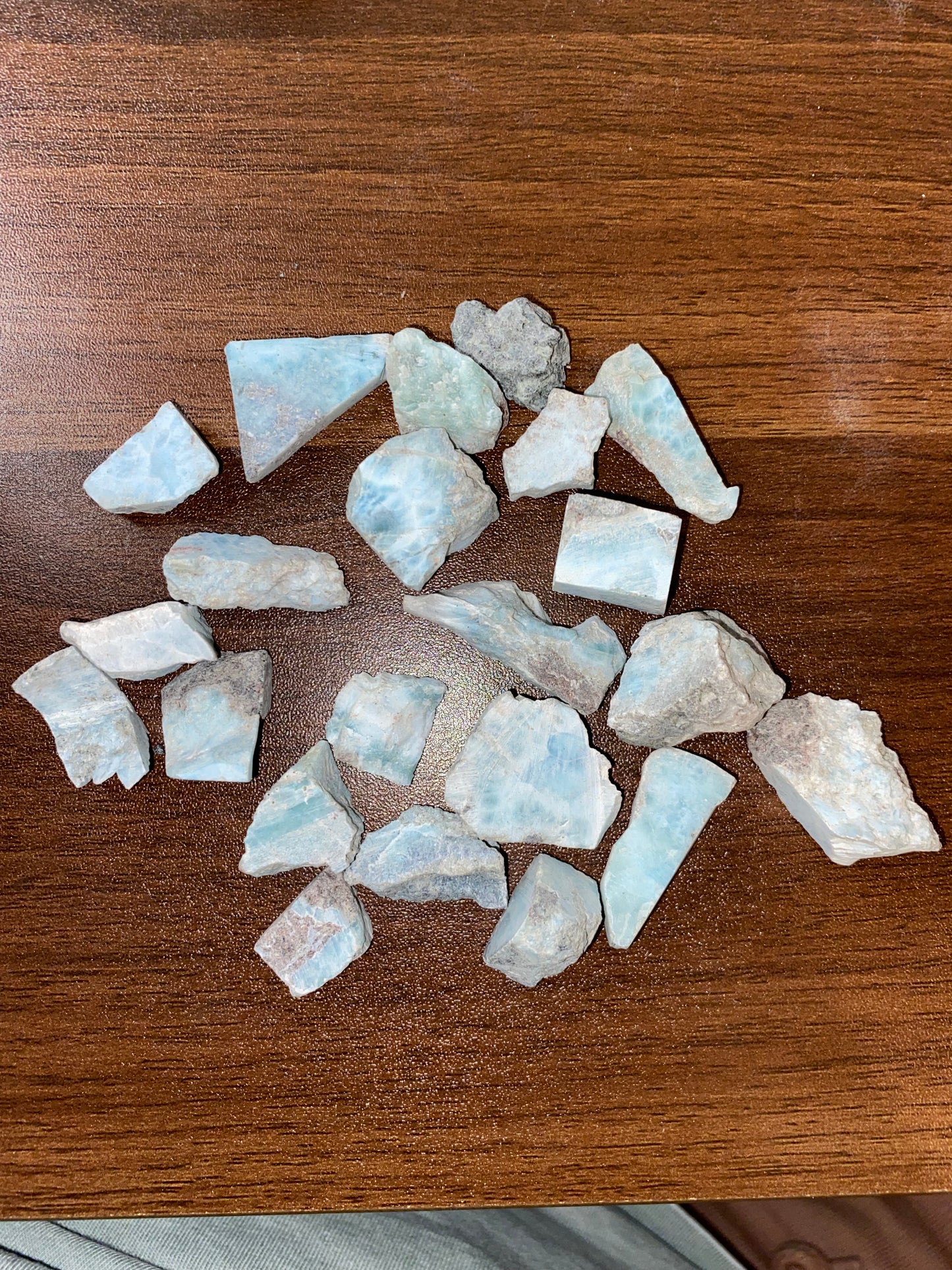 Rough Larimar Pieces