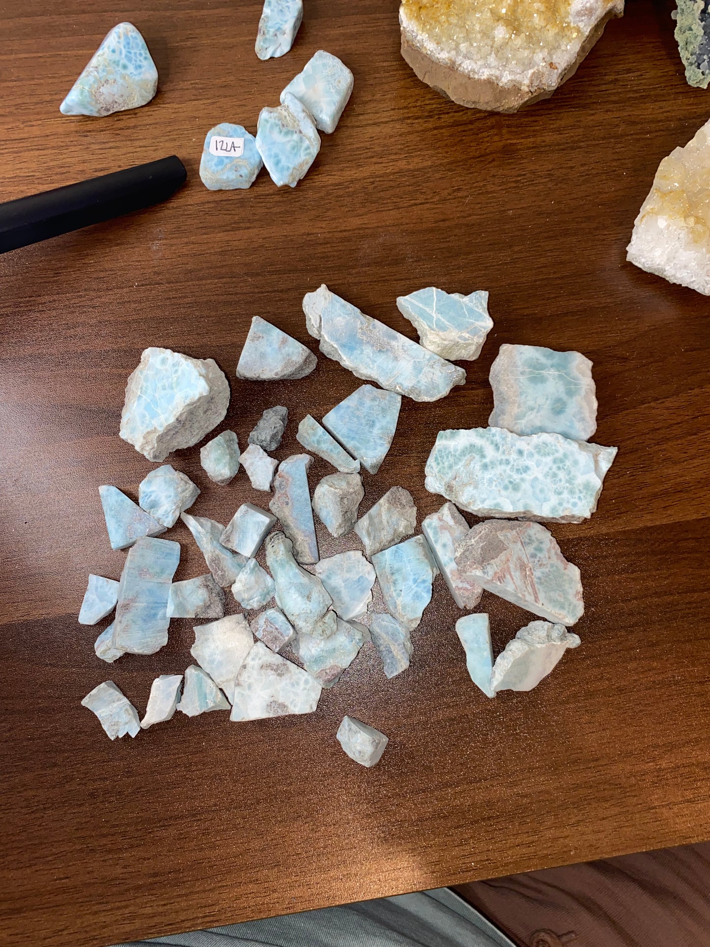 Rough Larimar Pieces